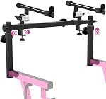Liquid Stands 2 Tier Keyboard Stand Attachment - Adjustable Electric Digital Piano Stand for 54 - 88 Key Music Keyboards & Synths - Double Stand Extender for Square Tube Z Style Stands