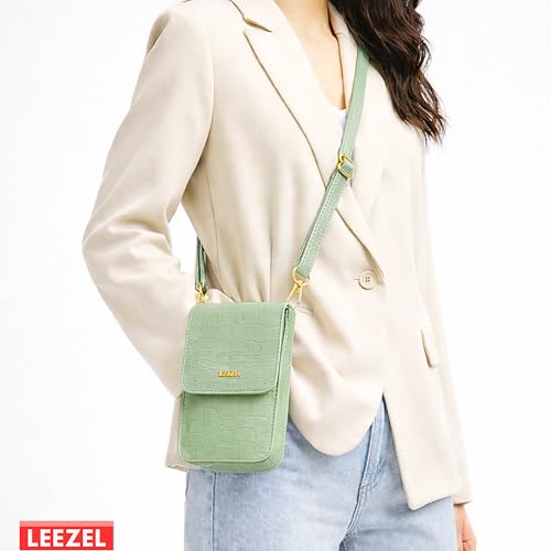 Image of LEEZEL Women's Girls Wallet Sling Bag for Mobile Cell Phone Holder