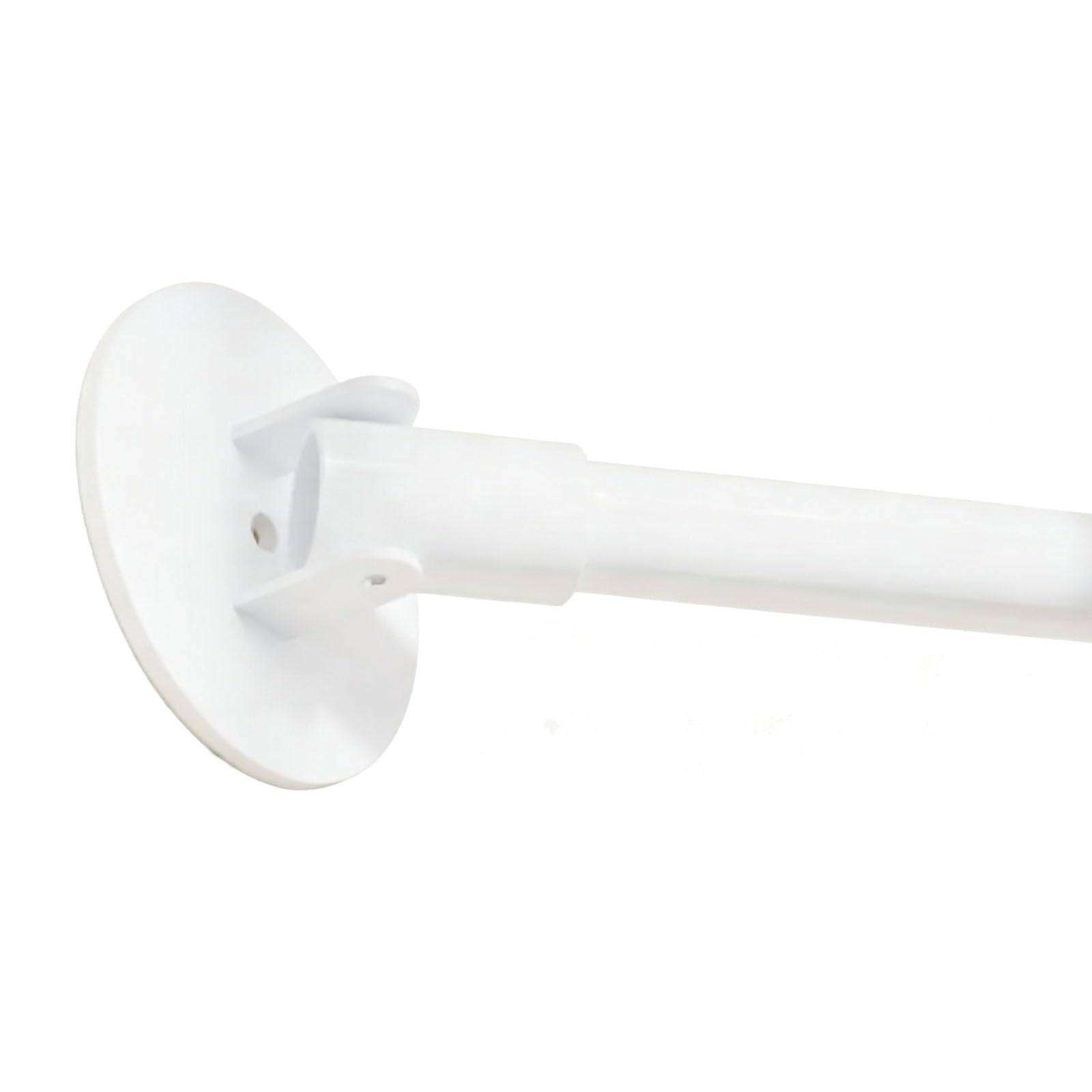 Tension Shower Curtain Rod, Tension Curtain Rods No Drill, Both Ends Can Rotate 180°, for Bathroom, Window, Closet, Cabinet(White,100-160cm/39-63in)