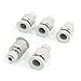 Vanky Industry 5Pcs 8mm Tube 10mm Male Thread Push in Straight Connect Quick Fittings