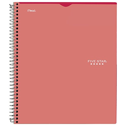 Five Star Interactive Notetaking Spiral Notebooks, 3 Pack, 1 Subject, College Ruled Paper, 11" x 8-1/2", 100 Sheets, Customizable Cover, Red, Cobalt Blue, Yellow (820042) by Five Star - Used condition - Image 9