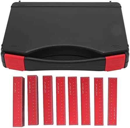 QSTNXB Setup Blocks Height Gauge Set, Fast Accurate Woodworking Measuring Tools, Aluminum Alloy Height Gauge Set with Storage Box, for Construction, Home DIY