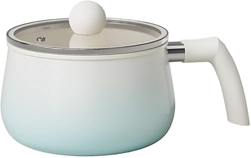 KryZaroマルチポット IH & ガス火両対応 片手鍋/万能鍋/卓上鍋/グリル鍋/てんぷら鍋 ガラス蓋付き 揚げ煮炒め茹で炊き沸かし和え多機能 レッド・グリーン・ピンク可選 かわいいおしゃれデザイン 一人暮らしキッチン料理用万能鍋