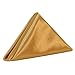 Your Chair Covers 20 Inch Satin Cloth Napkins (Pack of 10) (Gold)