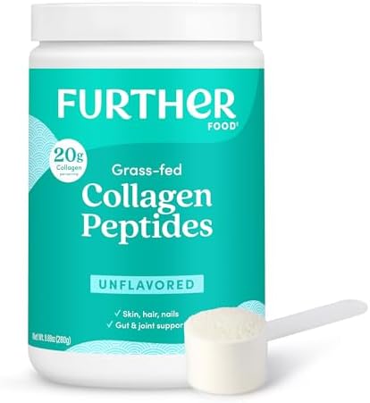 Further Food Unflavored Collagen Peptides Powder - 100% Grass-Fed...