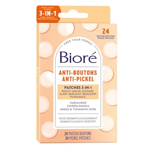  Bioré Anti-Pickel Patches 3 in 1 - Hydratkolloid Pickel-Patches für verhaltene Pickelmalen
| Bioré Anti-Pickel Patches 