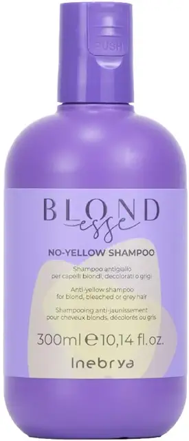 Inebrya Anti-Yellow Shampoo for Grey Hair | No Yellow BLONDESSE 300ml