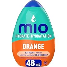 MiO Sport Orange Electrolyte Liquid Water Enhancer, 48mL/1.6 fl. oz., {Imported from Canada}