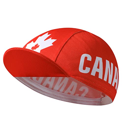 Bikingbros Canadian Flag Cycling Cap - Polyester Cycling