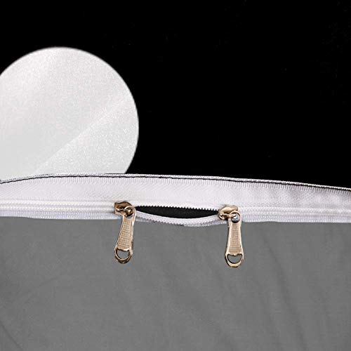 Black White Polka Dot Duvet Cover Set Extra Long Twin Size,3 Piece Bedding Set With Zipper Closure And Corner Ties #TOP5