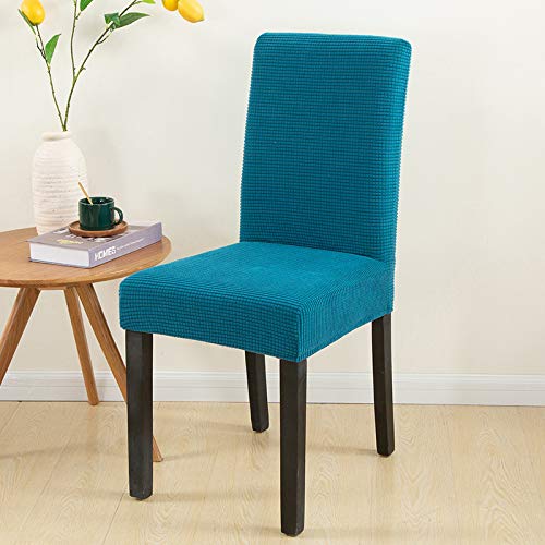 Housse de chaise extensible et amovible lot de 6 lavable pour rénover vos sièges