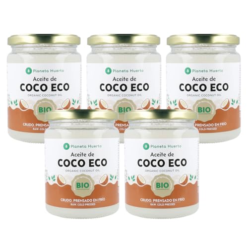 Pack 5x Aceite de coco ECO Planeta Huerto 430 ml