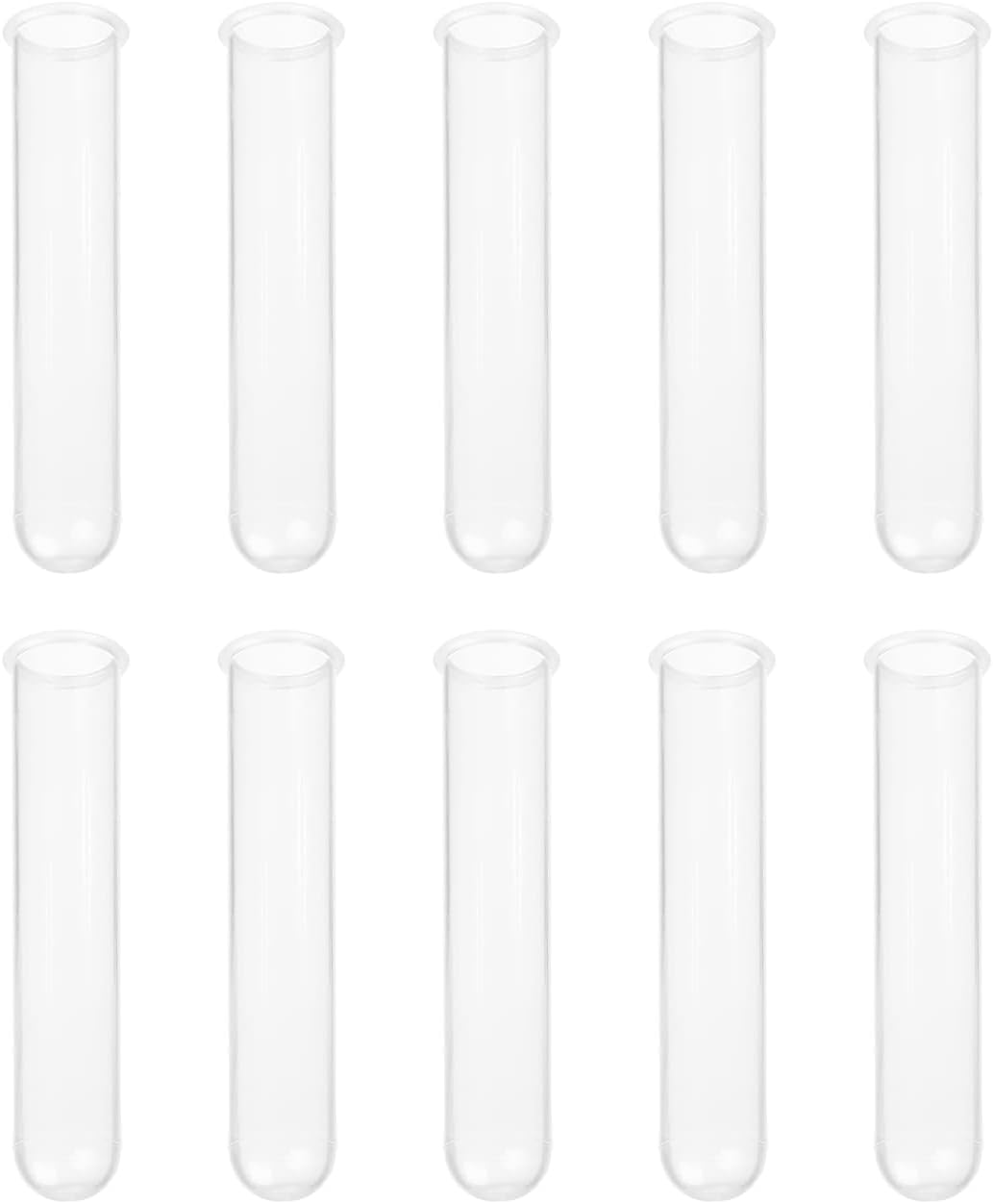 Othmro 100 per Pack 20ml Plastic Centrifuge Tubes Round Bottom Socket, Conical Bottom, Clear, Storage Container for Beeds Yeast Specimen Sample Lab 100pcs