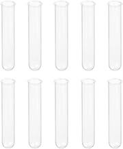 Othmro 100 per Pack 20ml Plastic Centrifuge Tubes Round Bottom Socket, Conical Bottom, Clear, Storage Container for Beeds Yeast Specimen Sample Lab 100pcs