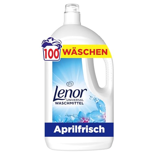 Lenor Universal Waschmittel Flüssig 100 Waschgänge Aprilfrisch Lang Anhaltende Frische Extra Geruchsabwehr Bei Kaltwäsche