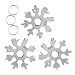 Produktbild 3PCS Edelstahl Multifunktionswerkzeug, 18-in-1 Schneeflocke Multi-Tool Karte, Fahrrad Multifunktionswerkzeug Schraubendreher Flaschenöffner Ringschlüssel Sechskantschlüssel für Outdoor