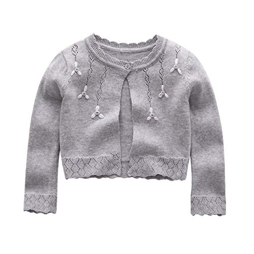 Spring Summer Girls Princess Sweaters Kids Shawl Embroidery Children Coat Baby Knitted Cardigan