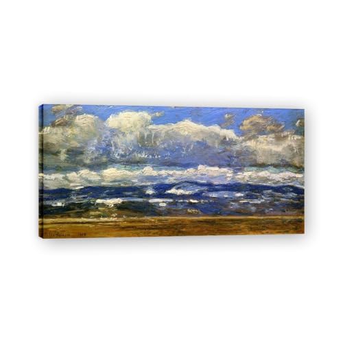 Tableaux Impressionnistes Childe Hassam - Peinture Paysage sur Toile 30x60cm avec Cadre Intérieur