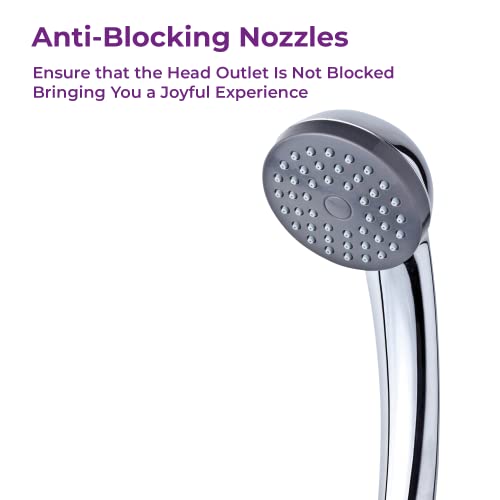 High-Pressure Blue Canyon Alpha Shower Head - Easy Install Chrome - Image 3