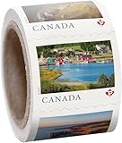 100pcs Coil Roll Canada Postal Stamps - Permanent Domestic Rate Stamps (P) far and wide- Coil of 100