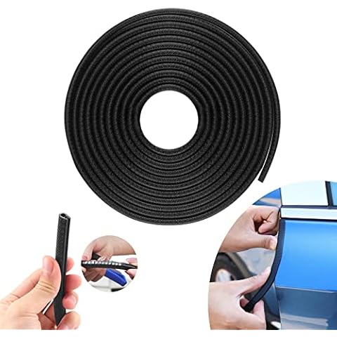 32Ft 10M Car Door Edge Guard Black, U Shape Car Door Moulding No Glue Truck Door Edge Protector, Car Door Protectors Edge Guards Car Door Trim for Cars Vehicles Sedans Trucks SUVs Cover
