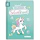 Häfft® Endlich Schulkind A5 Erinnerungsalbum zur Einschulung für Mädchen Einhorn Hardcover Einschulungsbuch Schulanfang, erster Schultag, Geschenk für die Schultüte - nachhaltig & klimafreundlich