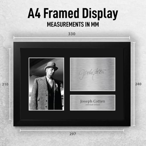 Memorabilia de Citizen Kane: foto enmarcada A4 con autógrafo impreso de Joseph Cotten 2