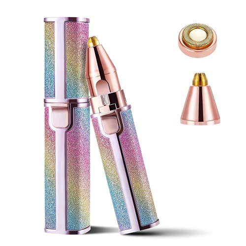 Facial Hair Removal for Women，MNSL Painless Hair Remover Remove Pain-Free for Facial Hair and Eyebrows, Arm, Thigh, Leg 1 Extra Replacement Head