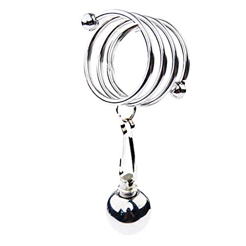 Seeseesee Single Ball Pennis Training Extender Metal Silver Ring for Men 30mm