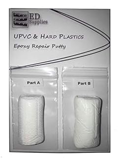 White UPVC, Composite Doors & Hard Plastics. Epoxy Repair Putty. For Chips, Cracks, Mis-Drilled Holes And Similar Damage. 38g