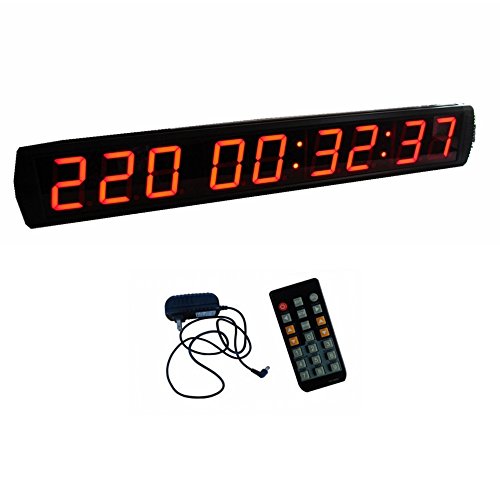 Azoou Large Size 4-Inch 9 Digits Led Countdown/Up Clock Days Event Timer For Race Games Led Days Countdown Clock With Ir Remote Control Red Color #TOP3