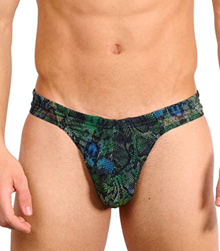 Kiniki Men's Tan Through Swim Thong Swimwear - Havana