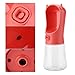ChiweiJ 350ML Portable Dog Cat Water Cup, Devil Shaped Pet Drinking Bottle with One - Button Dispenser, Leak - Proof Travel Feeder for Small Dogs Cats Outdoor Walks (Red)