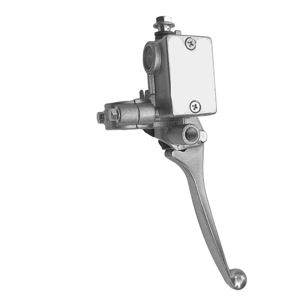 Hyhsdoz Silver Fit For Motorcycle Brake Front Master Cylinder Hydraulic Brake Lever Right Dirt Pit Bike Atv Quad Moped Scooter Buggy Go Kart(Silver)