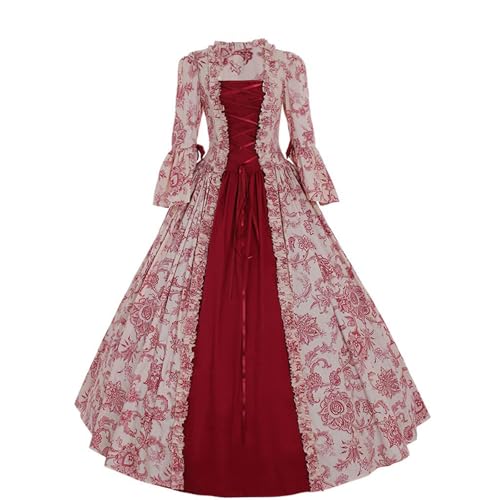 Robe médiévale gothique Renaissance longue pour femme style victorien vintage chic