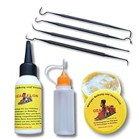 Modelleisenbahn Pflege Set mit Öl & Fett – Schmiermittel für Modellbau & Mechanik – Premium Modellbahn Öl + Modellbahn Fett - Teflonfett PTFE (2x50ml)