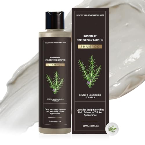 Champú para el Crecimiento del Cabello | Productos de Cuidado Personal Volumizadores | Champú Fortalecedor de Raíces 114ml - para Cabello Fino, Dañado, Seco y Sensible - Uso Diario