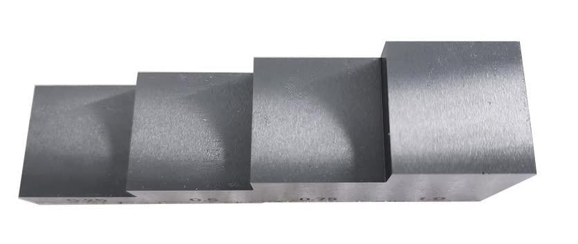 Bloque de calibración ultrasónico de 4 pasos: 0,25" 0,5" 0,75" 1" en acero 1018 para medidores de espesor ultrasónicos en pruebas NDT miniatura 2