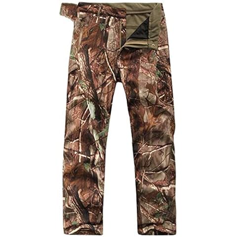 Czen Men's Tactical Camouflage Softshell Pants Cover