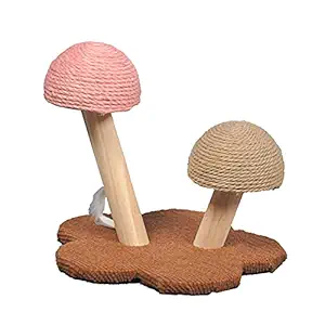 Mushroom Cat Scratcher Cat Scratching Post Small Cat Tree House Traning Toys for Kittens Pet Cat Interactive Toys