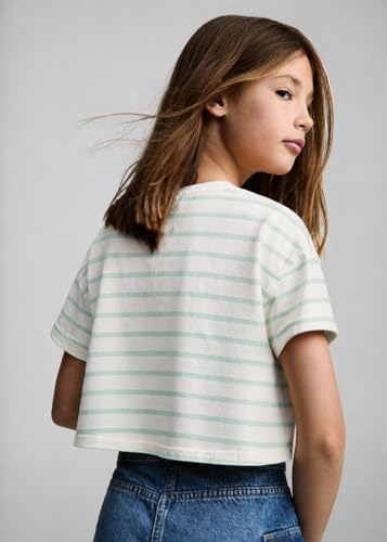 Image of Alan Jones Clothing Girls Crop T-Shirt | Short Length Drop Shoulder Tee | Printed Casual Top for Girls