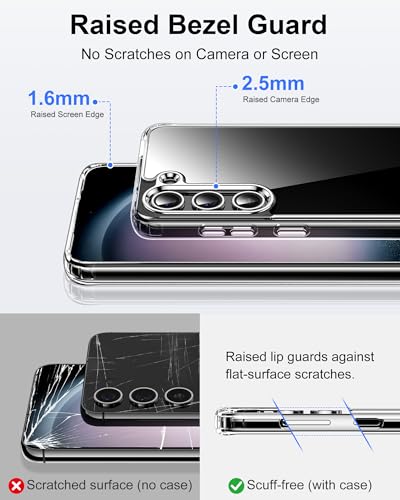 Image of HOOMIL Case for Samsung Galaxy S23, Anti-Yellowing, Clear