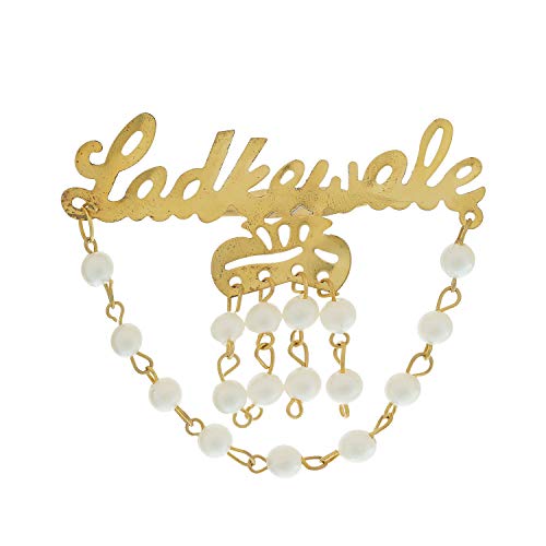 Image of Sanvatsar Ladkewale Gold Chain Brooch /Brooch /Brooches Pin Pack for Men & Women Gold color