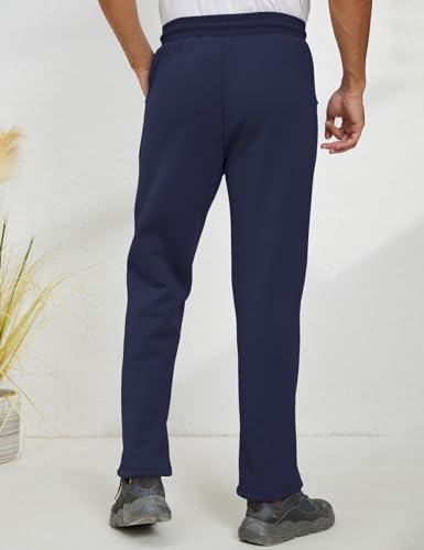 Image of Gihuo Men's Winter Fleece Pants Sherpa Lined Sweatpants Active Running Jogger Pants