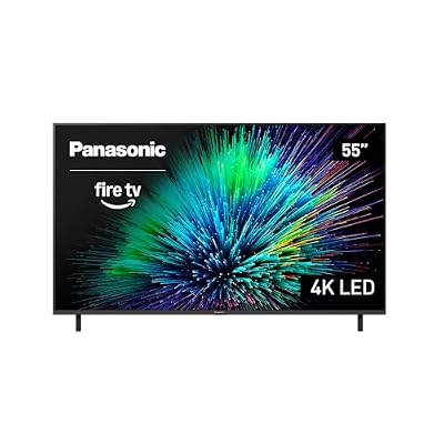 Panasonic W70 Series (2025 Model) 55" LED 4K Ultra HD Smart Fire TV, Press & Ask Alexa, Apple AirPlay, HDR10+, HDMI 2.1, and Bluetooth Support - 55W70BP