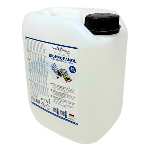 PANDACLEANER® Isopropanol/Alcohol de limpieza, 5000 ml/5 l, líquido de limpieza para el hogar, la artesanía y la industria (1 x 5000 ml)