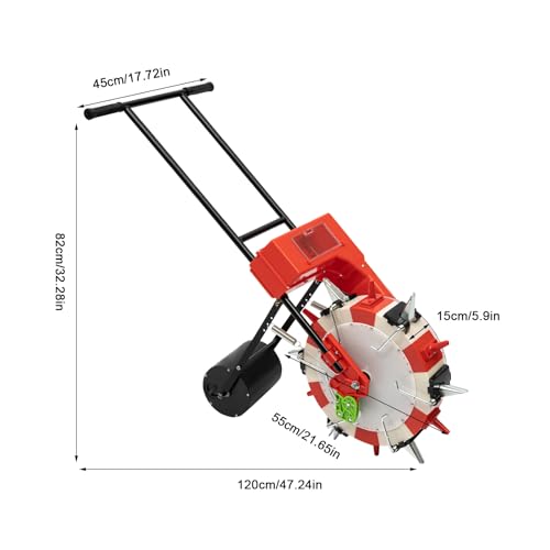 Sembraadora manual para jardín con 6 boquillas miniatura 2