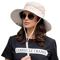 Carreneu Sonnenhut Damen Faltbar,Sonnenhüte für Damen Atmungsaktiv Wanderhut Unisex Sonnenhut Damen Faltbar UV Schutz,Safari Hut Geeignet für Outdoor Wandern Camping Angeln