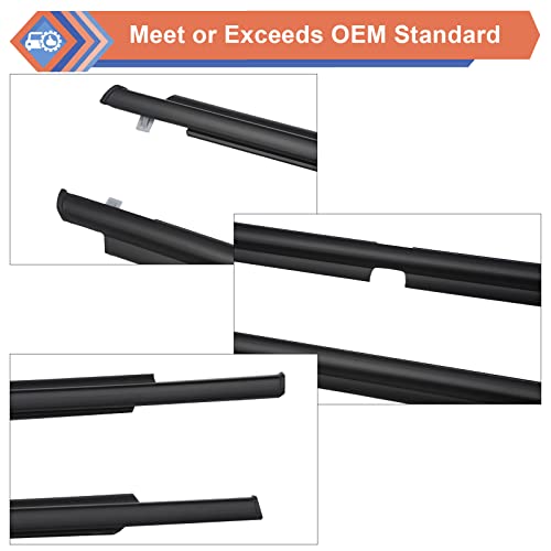 Zonfant Car Outer Door Four Window Glasses Molding Trim Weatherstrip Seal Belt Kit Compatible With 2003-2009 Toyota 4Runner, Replace#68161-35060 68162-35060 68163-35030 68164-35030 #TOP3