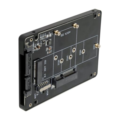 Adaptador Combo M.2 B+M-Key y mSATA a SATA 3.0 con Switch miniatura 1